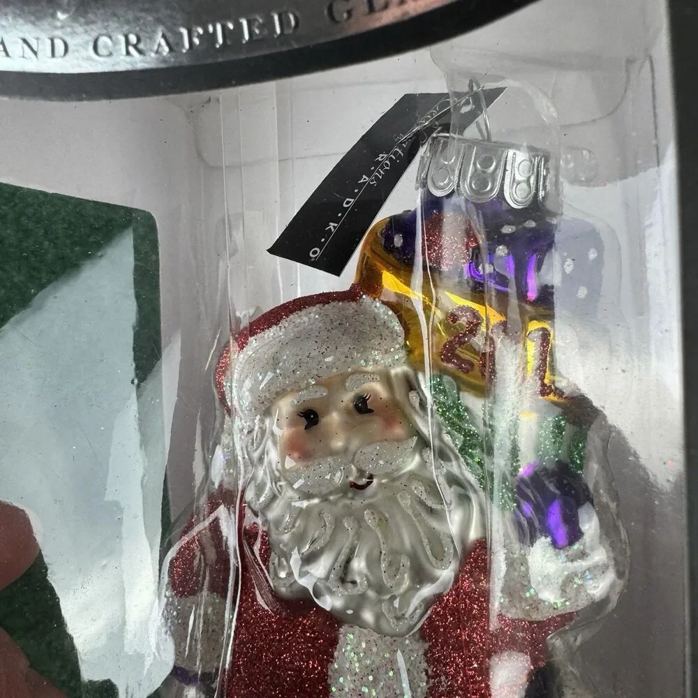 Christopher Radko Celebrations 2011 Santa Claus Ornament with Box